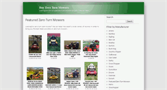 Desktop Screenshot of buyzeroturnmowers.com